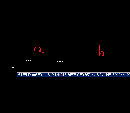 CAD怎么延伸直線