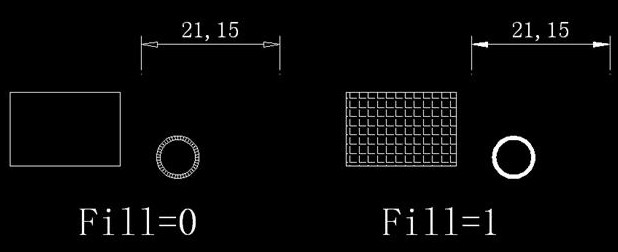 CAD中如何控制填充、文字等各類圖形的顯示效果