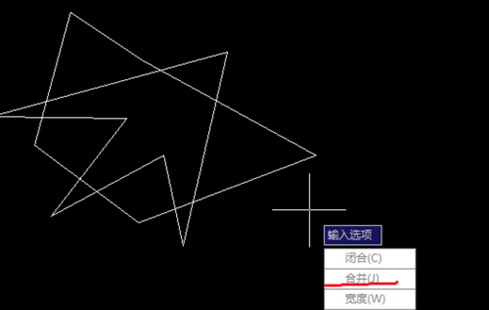 CAD怎么把分散的線段合并成一個整體