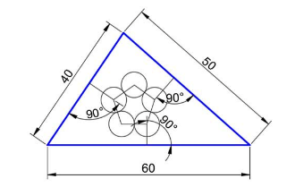 CAD 怎么繪制三角形內(nèi)嵌花朵的圖形?