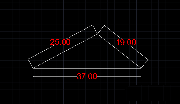 已知邊長(zhǎng)的三角形怎么通過CAD畫出來(lái)