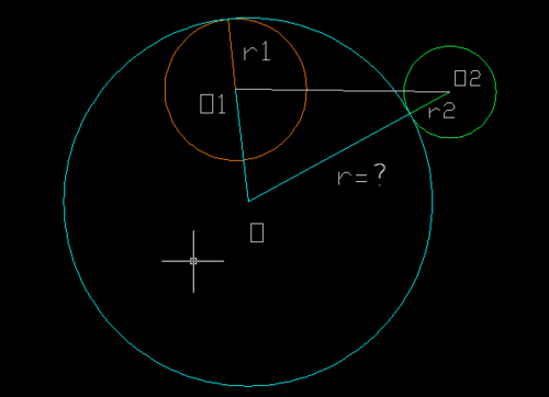 cad畫(huà)一個(gè)圓與另兩圓內(nèi)切、外切.png