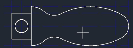 怎么用CAD畫手柄？